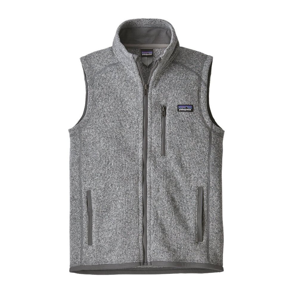 Patagonia Men's Gray Synchilla Better Sweater Heather Sleeveless Fleece Vest M
